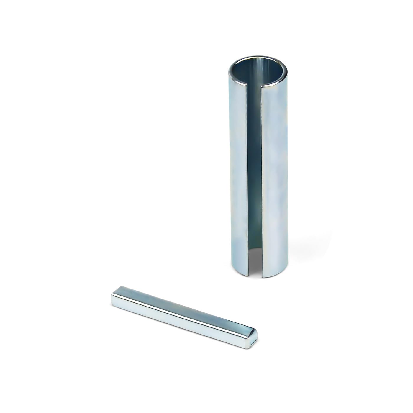 New 5/8" to 3/4" Inch 3" Long Crankshaft Sleeve Adapter 3/16" Keyway Slot w/Keystock, Stainless Steel Gas Engine Crank Shaft Sleeve Adaptor Pulley Wheel Bore Reducer Predator 2" Step Key