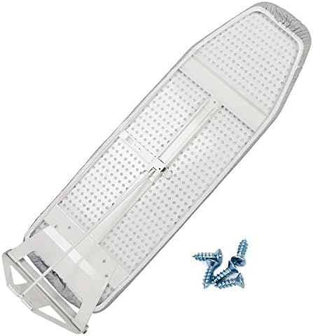 ybaymy Ironing Board Wall Mounted Board Household Professional Fold Down Iron Board with Heat Resistant Cover Space Saving design for Home Hotel