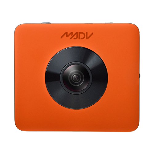 XIAOMI MADV 360 Camera with Bluetooth Remote Control, 4K Video, 24MP Photo, Waterproof, Selfie-Stick and Tripod Included