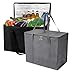 Grand sac isotherme réutilisable, 2 pièces, Sacs de courses isothermes réutilisables de 15,7 x 10 x 13 pouces, étanches, avec fond plat, sacs fourre-tout pliables, sac isotherme pour livraison de