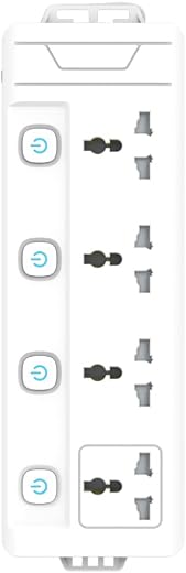One Beat Universal Sockets and USB Charging Ports with Indicatori Plug Socket (GO- 4+4)