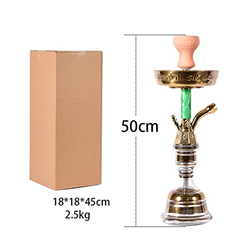 YYMMHH Arabische Shisha-Reisegürteltasche, tragbar, Harzstange, Kupfergriff, persönlich, mittelgroß, einzelne Pfeife… – Bild 6