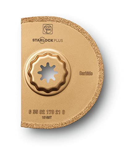 Fein Starlock Carbide Segmented Saw Blade - Precise Tile Grout Removal, Plaster Cutting and Porous Concrete Work, Extra Thin Version, 2-15/16