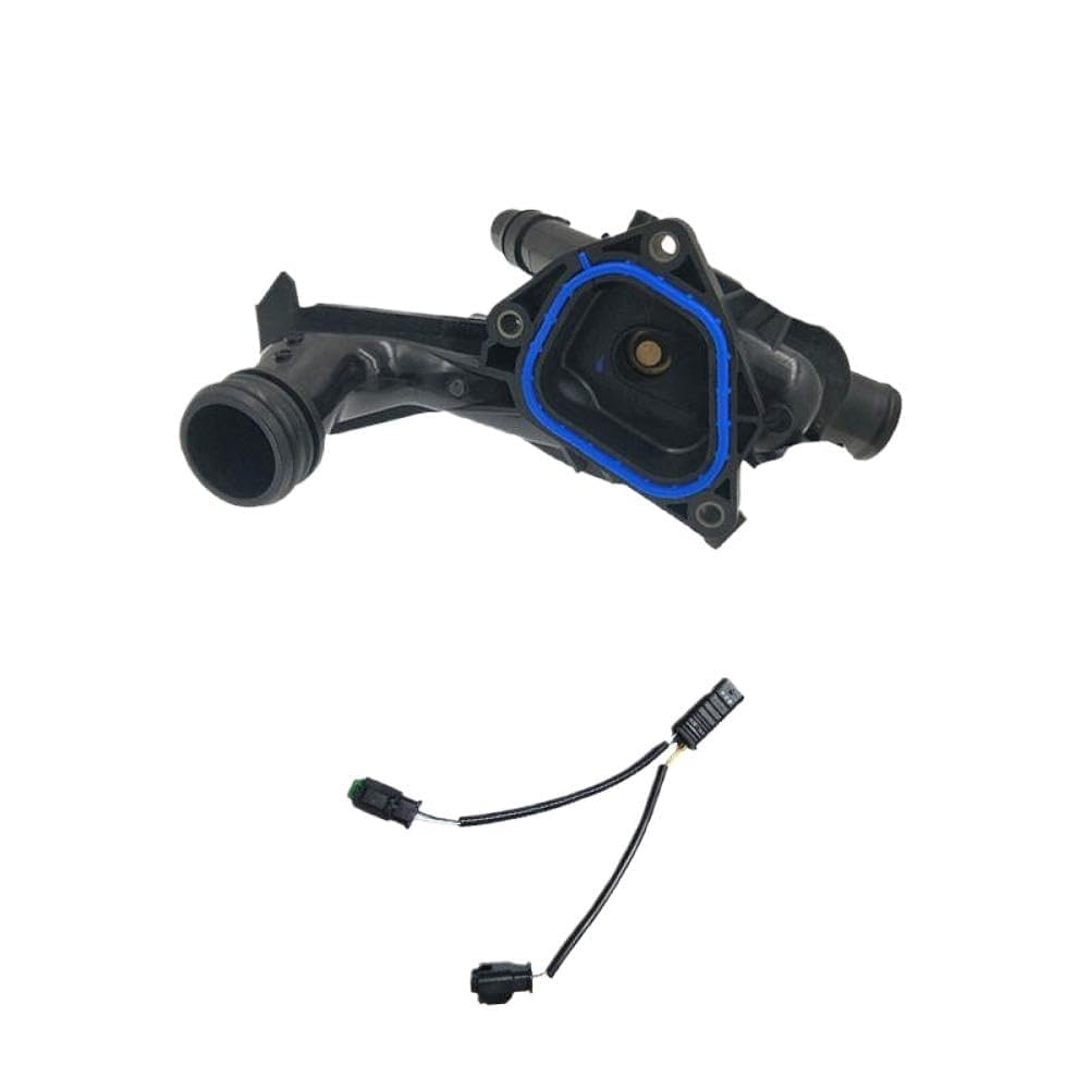 Cooling System Pump Coolant Thermostat Hose Compatible with 207 308 1.6T C4 L C4 B7 DS3 DS4 DS5 DS6(Thermostat and Wire)