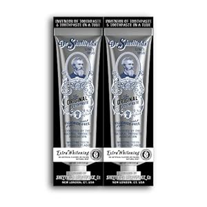 Dr. Sheffield’s Certified Natural Toothpaste (Extra-Whitening) – Great Tasting, Fluoride Free Toothpaste/Freshen Your Breath, Whiten Your Teeth, Reduce Plaque (2-Pack)