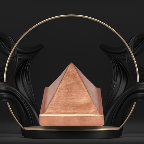 Image of Pure Solid Copper Pyramid | Vastu Remedy for Energy Balance, Health, Wealth & Entrance Correction | Premium Single-Layer Copper Pyramid for Home, Office & Kitchen