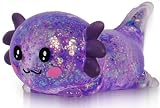 Axolotl Squishy Toy – Cute Malt Sugar Sensory Stress Ball for Kids & Adults, Soft Squeeze Fidget Toy for Anxiety Relief, Focus, and Sensory Play (F)