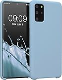 MOBILEX® Hülle für Samsung Galaxy S20+ Plus [Pastell Hellblau] | Flüssigsilikon | Innenfutter aus Mikrofaser | Extra Weich Premium | Sehr Widerstandsfähig