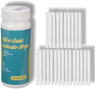 Nitric Oxide Indicator Strips Test, Test Salivary Nitric Oxide Levels Portable Easy To Use Highly Accurate Body Nitric Oxide Test Strips,1 Tube Of 25 Strips