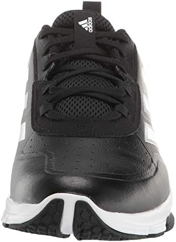adidas Men's EG6682 Baseball Shoe, Black/White/Silver, 10.5 | Image 1