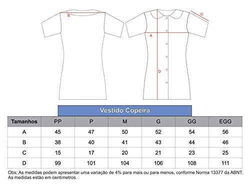 Vestido Copeira, Vestido Camareira Doméstica, Vestido Uniforme Faxineira