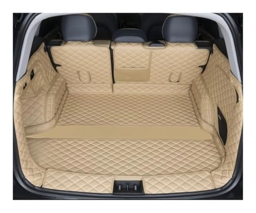Tapis de coffre Geely Atlas de qualité supérieure revêtement de coffre marron 6pcs