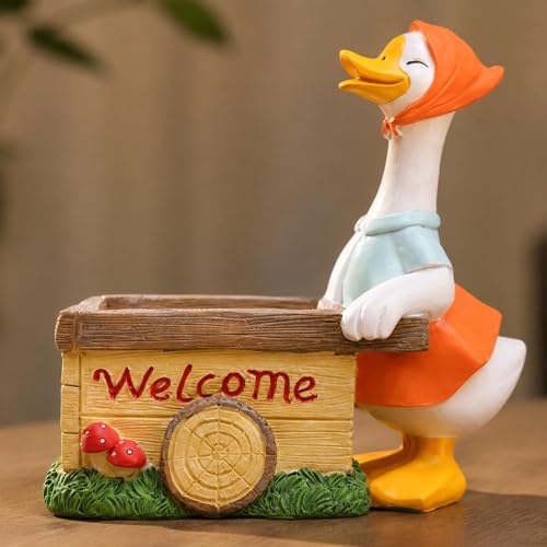 Vase oie compact pour petits espaces - Pot fleurs stable contre le basculement - 6