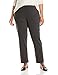 Briggs New York Women's Plus-Size Solid Ponte Knit Slim Leg Pull On Pant