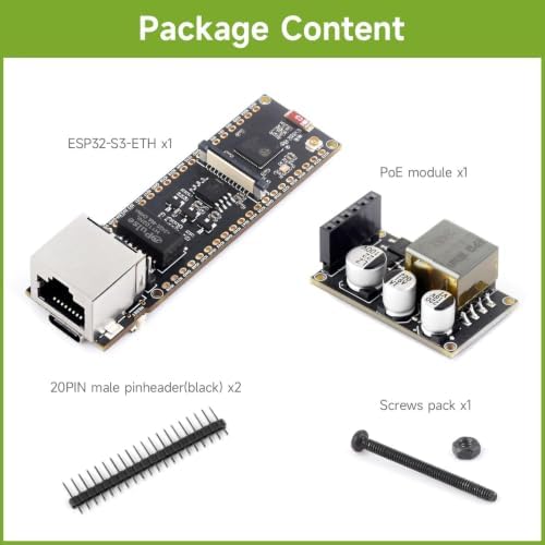 ESP32-S3 Ethernet Development Board with PoE Module — 사진 2