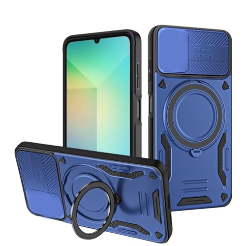 �Ή��@�� for Xiaomi Poco F7 5G,�Ή��@�� for Redmi Turbo 4 Pro ���Ύ��ԍڃX�^���h�J�����ی� [PC+TPU�f��] 2-in-1�ϏՌ��X�}�z�P�[�X Blue