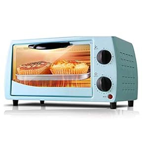 9L Mini-oven Verstelbare temperatuur 0-230 □ en 60 minuten Timer Dubbellaags Bakken Positie Home Bakken Multi-functie Volautomatische elektrische oven (Color : Blue)