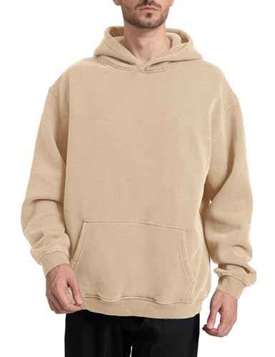 Image of Hatant Oversized Hoodie Sweatshirts for Men Couples Heavyweight Hoodies Pullover Vintage Mens Acid Wash Sweaters Clothes 2026