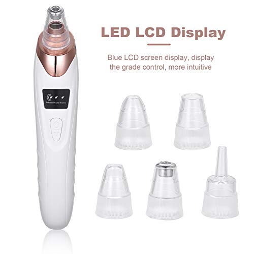 Pruie Dispositivo de sucção elétrico portátil 5 em 1 Removedor de cravos com 5 sondas Limpador de po