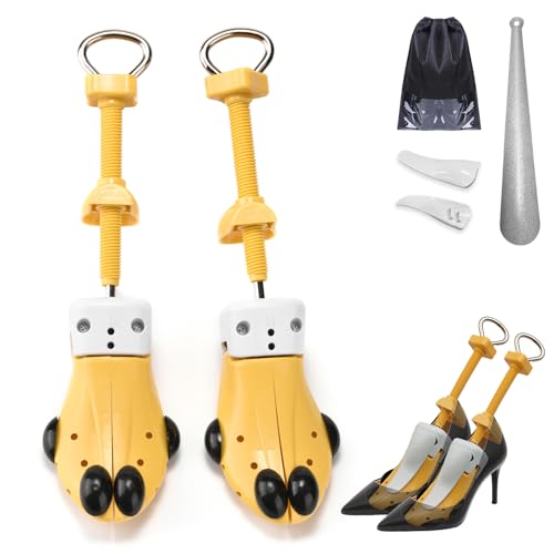 VIVEBEI Shoe Stretcher for Women and Men with Wide Feet, Shoe Tree Width and Length Adjustable 4-way Stretch