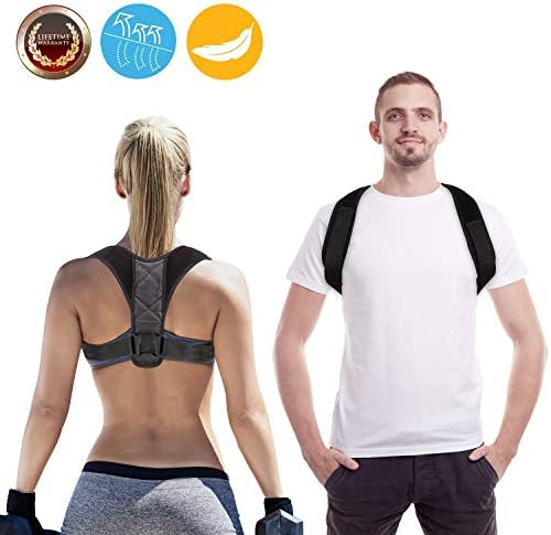 Posture Corrector for Men and Women - Comfortable Upper Back Brace Clavicle Support Device for Shoulder - Neck Pain Relief(Size 31"-42“)