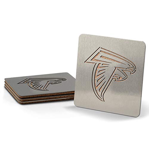 NFL Atlanta Falcons Boaster Stainless Steel Coaster Set of 4