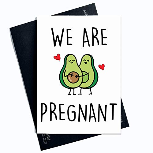 Grossesse annonce carte nous êtes enceinte surprise carte Attendent un bébé carte d'Avocat Funny Maman et Papa pour être carte surprise Fun carte Pc244 Cover