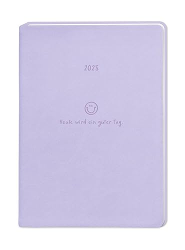 Terminplaner Lederlook 2025 Flieder: Terminplaner Lederlook A6