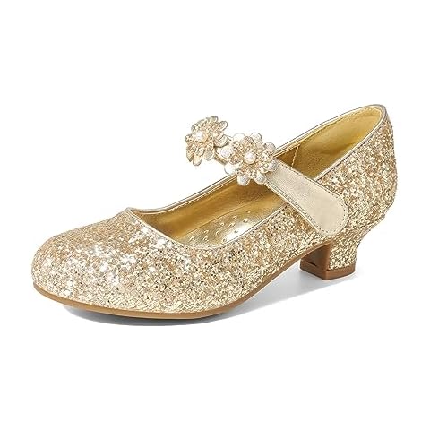 DREAM PAIRS Girls Bow Dress Shoes Cover