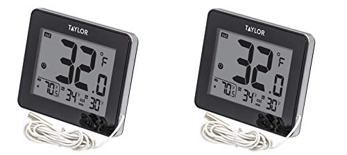 Taylor Wired Digital Indoor/Outdoor Thermometer (Pack of 2)