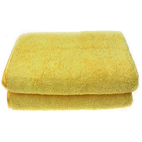 UTowels Microfiber Plush Drying Towels, Yellow, 6 Piece Cover
