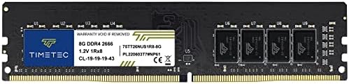 Timetec 32GB KIT(2x16GB) DDR4 2666MHz PC4-21300 Non-ECC Unbuffered 1.2V CL19 2Rx8 Dual Rank 288 Pin UDIMM Desktop Memory RAM Module Upgrade (32GB KIT(2x16GB))