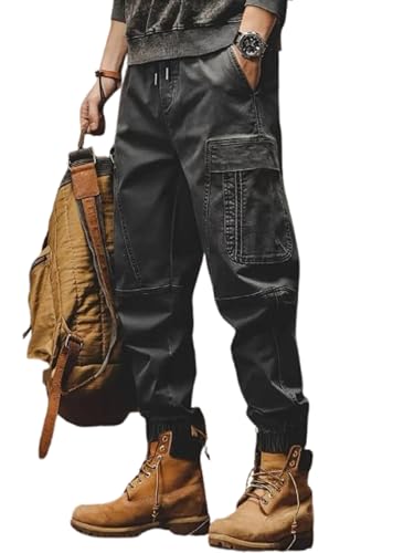 Image of Lymio Cargo for Men || Cotton Cargo Pant || Drawstring Waist Pant (Also Available in Plus Sizes) (101-104)