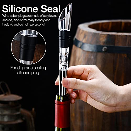 Foto von KUWUNG Weinkühlstab, 2er Weinkühler Set, Edelstahl Weinkühler Stab, Wein Kühlstab Flaschenkühler, Ideales Weinzubehör Geschenk, Weinkühler Kühlstange für Weinliebhaber Bar Geschenk Frauen Männer
