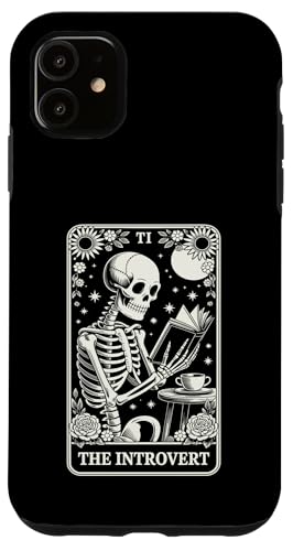 The Introvert Tarot Card Indoorsy Skeleton Inrovert �X�}�z�P�[�X iPhone 11 �p