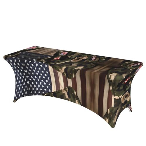 Housse de table rectangulaire stretch EdWal mariage fête élasthanne