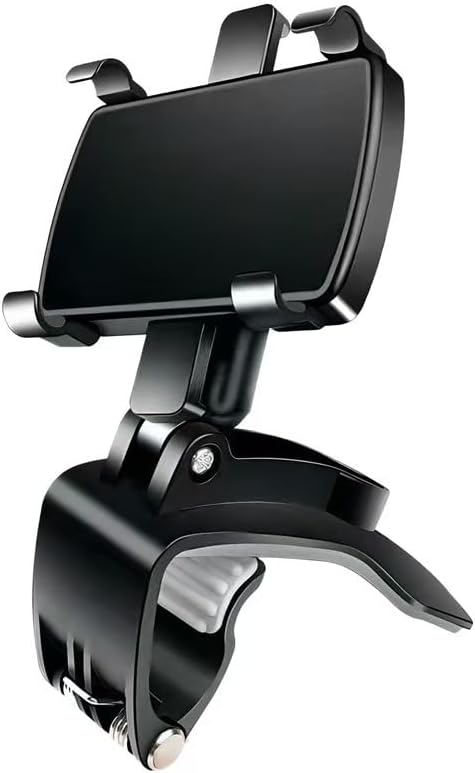 Miniatura 3 de Soporte para teléfono de automóvil, soporte para tablero de instrumentos con rotación de 360 grados, compatibilidad universal, color negro