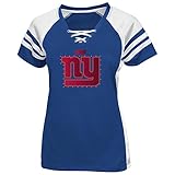 New York Giants Women's Majestic NFL Draft Me VII Jersey Trikot Top Shirt - Blue