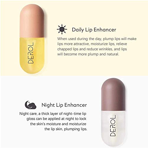 Lip Plumper - Brillo de Labios más Voluminoso, Suero Natural Para el Cuidado de Los Labios y Realzador de Labios, Cuidado de Día y Noche, Para Labios más Suaves y Duraderos - imagen 2