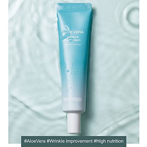 Prettyskin Aloe Vera Moisture Eye Cream 40Ml / 1.35 Fl.oz / For Sensitive Skin / Mild Aloevera Soothing Care #TOP1