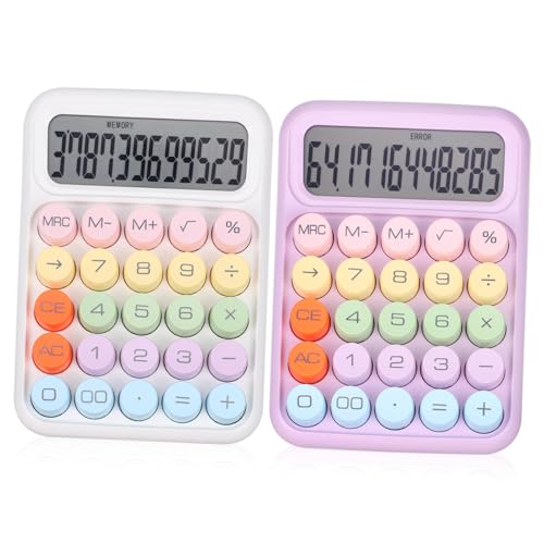 Calculadora de teclado mecánico que elimina fallos al teclear gracias a sus botones grandes