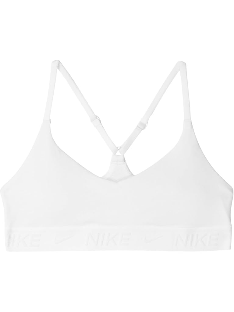 White Nike Dri-FIT™ Indy Bra (Little Kid/Big Kid)