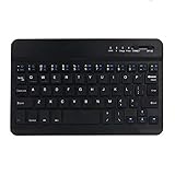 Teclado Bluetooth ultradelgado: con él, puede ingresar cómodamente en computadoras portátiles, tabletas o teléfonos inteligentes.