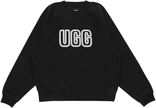 [アグ] スウェット ロゴ クルーネック スウェット ブラック レディース 1171477 BLK LOGO CREWNECK BLACK [並行輸入品]