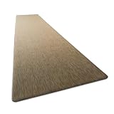 アール 拭ける キッチンマット テキスタイル風 (ブラウン) 50×240cm (お手入れ簡単 洗濯不要 50cm幅 240cm キッチン 台所 マット 長め PVC おしゃれ シンプル) TKN-201
