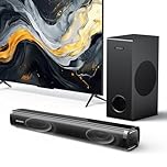 MEVOSTO Soundbar for TV with Subwoofer, 2.1CH TV Sound Bar Under Monitor with 5.25'' Woofer for PC Gaming, 12L Deep Bass Surround Sound System with BT5.0/ARC/Opt/USB/AUX for Home Theater
