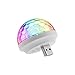 Mosotech Mini USB Disco Light, Portable home party light, DC 5V USB Disco ball, Karaoke party LED Christmas decorations