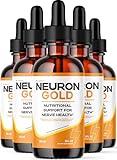 (5 Pack) Neuron Gold Drops - Official Neuron Gold Liquid Drops Advanced Supplement Nerve Support Formula - Maximum Strength, Vitamins for Overall Health & Wellness Reviews, 5 Bottles for 5 Months