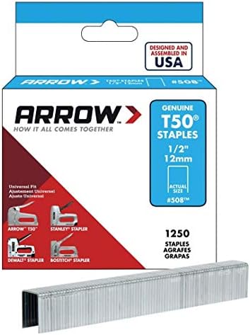 Arrow T50 Staples 12mm 1/2'' 1250pk
