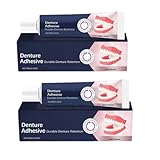 Thermoplastischer Haftkleber für Zahnprothesen, Haftcreme für Zahnprothesen, Haftmittel für Zahnprothesen, Weichprothesen-Set, Haftmittel für Zahnprothesen (2 Stück)